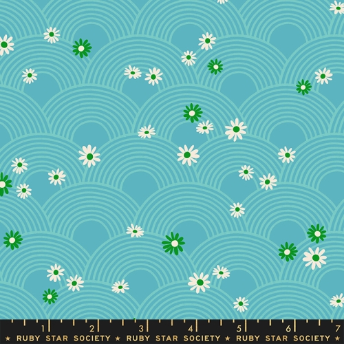 Patchwork Baumwolle - Ruby Star Society - Melody Miller - Rise and Shine - Meadow Florals Geometric